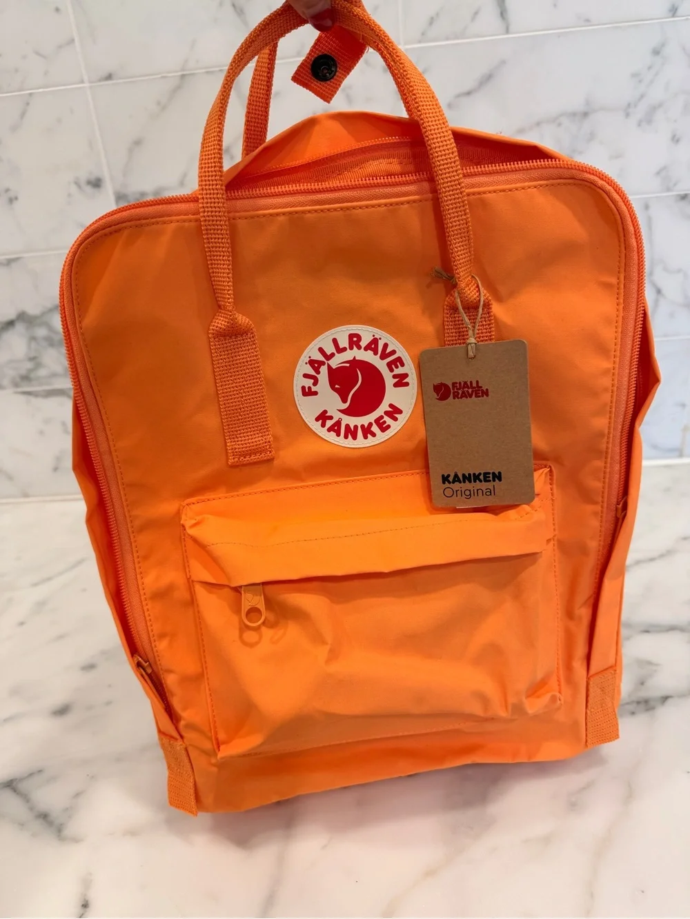 New Fjallraven Kånken Original Backpack - sunstone Orange 199 color